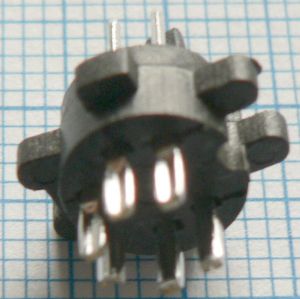 Mufa S-VHS tata 6 pini pe cablu 5mm