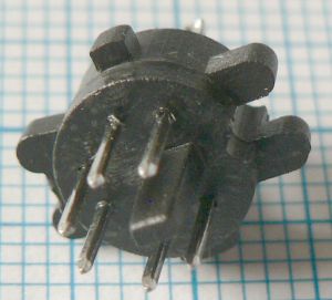 Mufa S-VHS tata 6 pini pe cablu 5mm
