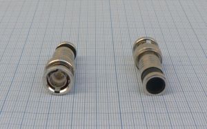 Mufa BNC tata, cablu RG6, compresie (model constructiv tip 2)