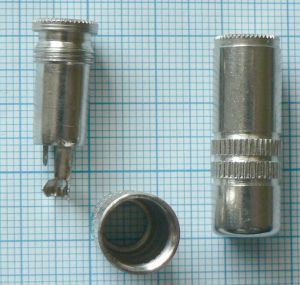 Mufa jack mama 3,5mm stereo, pe cablu 4,5mm (fara protectie la indoirea cablului)