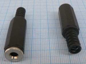Mufa jack mama 3,5mm stereo, pe cablu 5mm