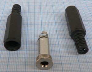 Mufa jack mama 3,5mm stereo, pe cablu 5mm