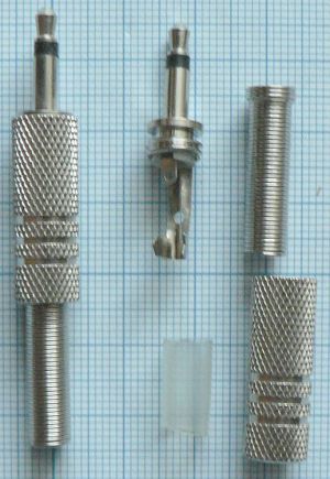 Mufa jack tata 3,5mm mono, pe cablu 4,5mm