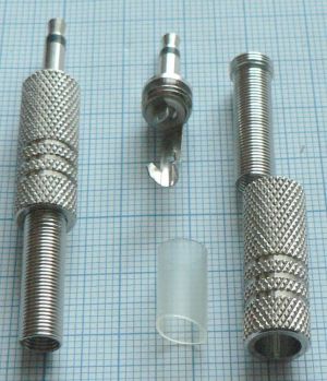 Mufa jack tata 3,5mm mono, pe cablu 4,5mm