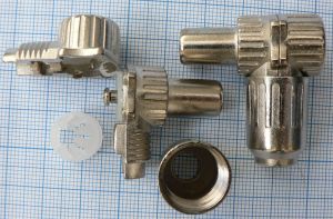 Mufa TV tata, 90 grade, pe cablu 7mm