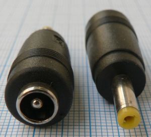 Mufa adaptoare tip reductie DC, 4x1,7x13,5mm tata - 2,5x5,5x10mm mama