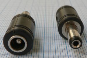 Mufa adaptoare tip reductie DC, 2,1x5,5mm tata - 2,5x5,5mm mama
