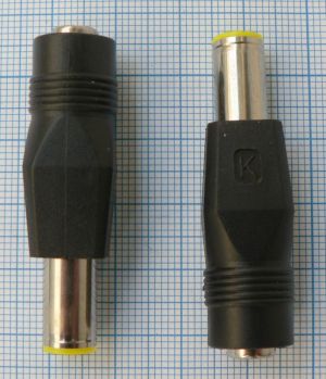 Mufa adaptoare tip reductie DC, 7,9x0,9x13,5mm tata - 2,5x5,5x10mm mama
