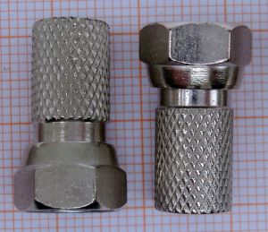 Mufa F tata pt RG59, cu insurubare