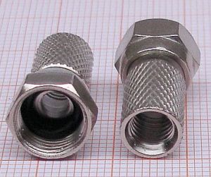 Mufa F tata pt RG59, cu insurubare