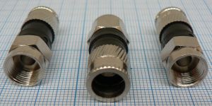 Mufa F tata, pentru RG6, cu comprimare, 7mm