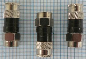 Mufa F tata, pentru RG6, cu comprimare, 7mm