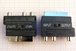 Adaptor/reductie SCART tata - 3x RCA mama + S-VHS mama, IN-OUT
