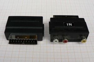 Adaptor/reductie SCART tata IN - 3x RCA OUT mama