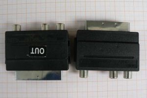 Adaptor/reductie SCART tata IN - 3x RCA OUT mama