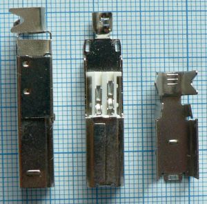 Mufa USB tata B, pe cablu