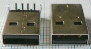 Mufa USB tata A, pe placa 90grade