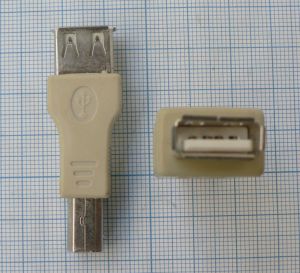 Adaptor/reductie USB tata B - USB mama A