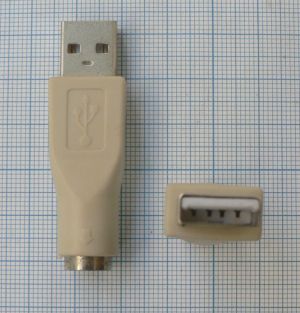 Adaptor/reductie USB tata A - PS/2 mama