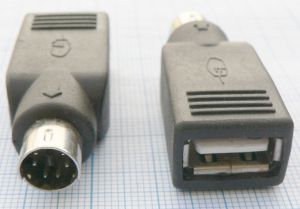 Adaptor/reductie PS/2 tata - USB mama