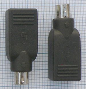 Adaptor/reductie PS/2 tata - USB mama