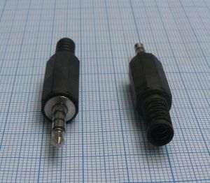 Mufa jack tata 3,5mm, 4 contacte, pe cablu 5mm