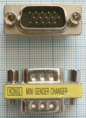 Adaptor/reductie 15 pini tata - 15 pini tata