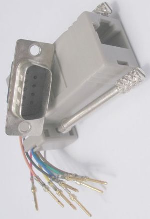 Adaptor/reductie 9 pini tata - UTP mama