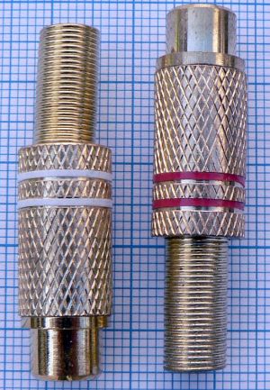Mufa RCA mama  pe cablu 6mm