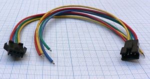 Cablu set conector 4 contacte mama-tata, 0,2m
