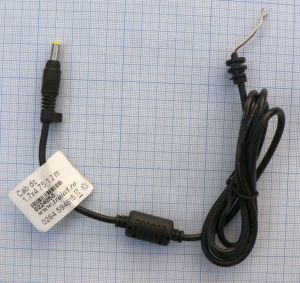 Cablu alimentare mufa DC 1,7x4,75x10mm, 1,2m