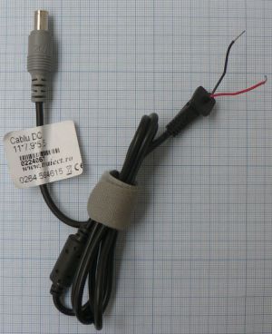Cablu alimentare mufa DC tata 8x5,5x11mm cu ax interior 1mm, 1m