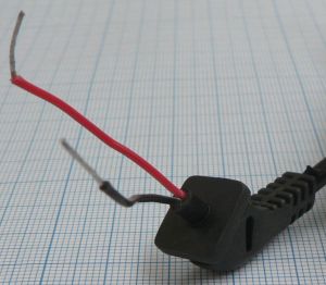 Cablu alimentare mufa DC tata 8x5,5x11mm cu ax interior 1mm, 1m
