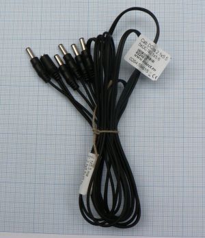 Cablu pentru surse DC mama 2,1x5,5mm - 5x DC tata 2,1x5,6mm, 2m
