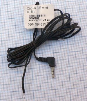 Cablu stereo cu Jack 3, 5 mm tata/ 2m