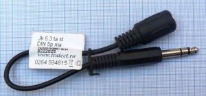 Cablu JK 6.35 stereo tata - DIN5p 240 Ge/ 0.2m