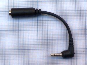 Cablu adaptor JacK tata 3.5 stereo - JacK mama 2.5 stereo,10 cm