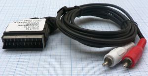 Cablu SCART tata - 2*RCA tata/ 1.5m