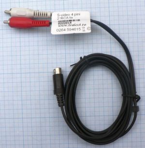 Cablu S-VHS tata - 2*RCA tata/ 2 m