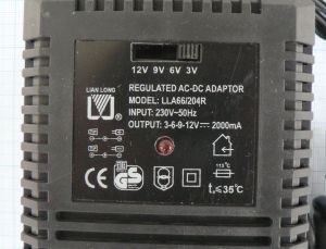 Sursa stabilizata, intrare 220Vca, iesire 3-6-9-12Vcc/2A
