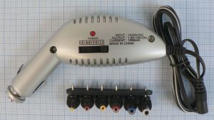 Sursa de alimentare bricheta auto, intrare 12/24V, iesire 1,5-12V/1,2A