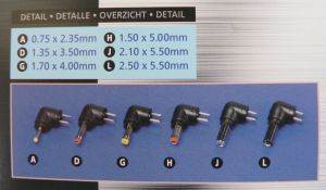 Sursa de alimentare, iesiri selectabile 3/4,5/6/7,5/9/12V-0,3A, intrare 220Vca, stabilizata, cu transformator