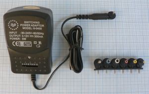Sursa de alimentare, iesiri selectabile 3/4,5/6/7,5/9/12V-0,5A, intrare 220Vca, stabilizata
