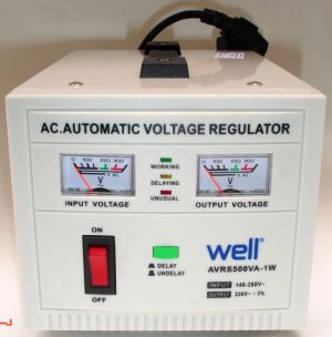 Stabilizator de tensiune cu servo AVR, 500VA, intrare 150-220Vca, iesire 220Vca