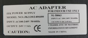 Sursa de alimentare  out 24Vcc - 6 A In 220Vca