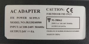 Sursa de alimentare 24V/5A, intrare 220Vca