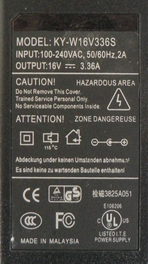 Sursa de alimentare 16V/3,36A, intrare 220Vca