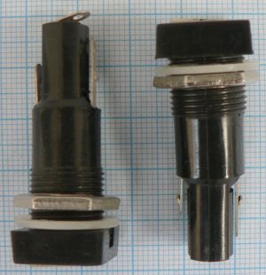 Soclu siguranta, montaj panou, rotund, 6x30mm