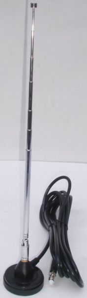 Antena pentru amplificare semnal de telefonie mobila, telescopica, magnetica radioamatori/CDMA, cistig 5 dBi