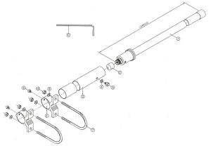 Antena omnidirectionala GSM, 890-960MHz, castig 9dBi, polarizare V, 50 Ohm, VSWR<2, conector N mama, lungime 134cm